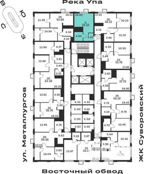 Студия квартира, строящийся дом, 25м2, 25/25 этаж