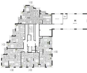 2-к квартира, вторичка, 68м2, 2/21 этаж