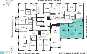 2-к квартира, вторичка, 66м2, 11/15 этаж