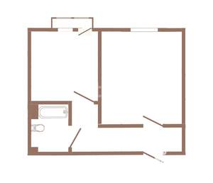 1-к квартира, вторичка, 32м2, 9/9 этаж