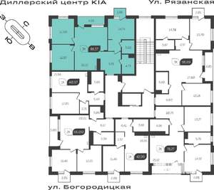 3-к квартира, вторичка, 89м2, 3/4 этаж