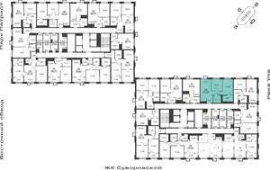 2-к квартира, вторичка, 55м2, 5/25 этаж