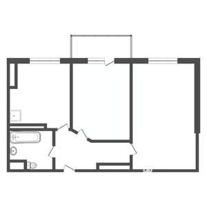 2-к квартира, вторичка, 44м2, 4/5 этаж