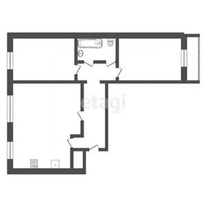 3-к квартира, вторичка, 65м2, 3/9 этаж
