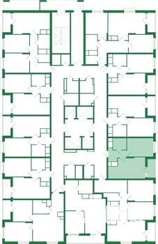 1-к квартира, вторичка, 39м2, 23/25 этаж