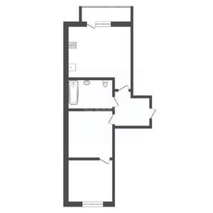 1-к квартира, вторичка, 48м2, 1/5 этаж