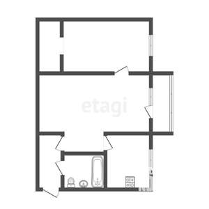 2-к квартира, вторичка, 39м2, 4/5 этаж