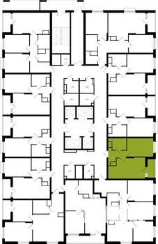 1-к квартира, вторичка, 40м2, 4/25 этаж