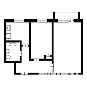 2-к квартира, вторичка, 44м2, 3/5 этаж