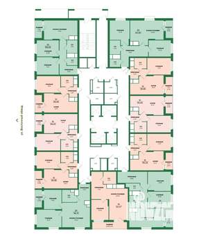 1-к квартира, строящийся дом, 39м2, 24/25 этаж