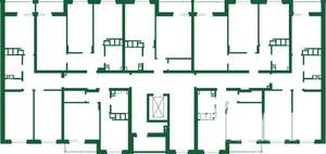 2-к квартира, строящийся дом, 57м2, 5/9 этаж