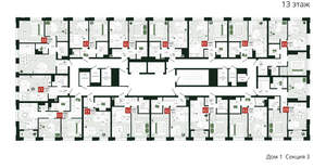 2-к квартира, вторичка, 56м2, 13/19 этаж