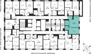 1-к квартира, вторичка, 45м2, 8/25 этаж