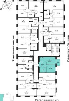 1-к квартира, вторичка, 44м2, 1/7 этаж