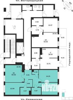 3-к квартира, вторичка, 81м2, 1/4 этаж