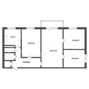4-к квартира, вторичка, 76м2, 3/5 этаж