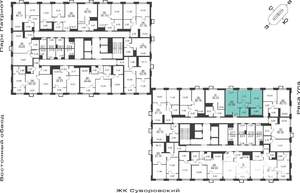2-к квартира, вторичка, 55м2, 3/25 этаж