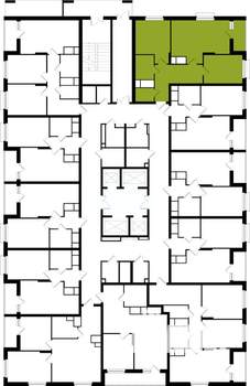 2-к квартира, вторичка, 65м2, 24/25 этаж