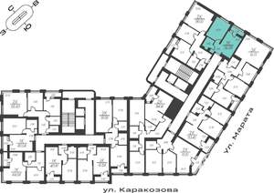 1-к квартира, вторичка, 39м2, 2/14 этаж