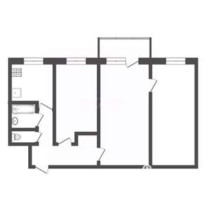 3-к квартира, вторичка, 55м2, 2/5 этаж