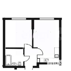 2-к квартира, вторичка, 35м2, 9/9 этаж