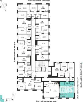 1-к квартира, вторичка, 43м2, 15/15 этаж