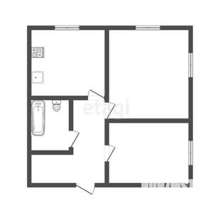 2-к квартира, вторичка, 54м2, 4/4 этаж