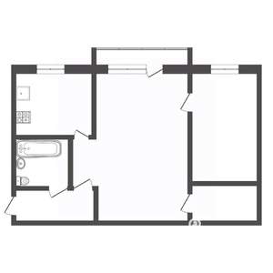 2-к квартира, вторичка, 45м2, 2/2 этаж
