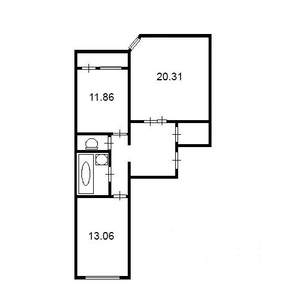 2-к квартира, вторичка, 60м2, 8/17 этаж