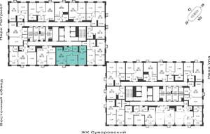 2-к квартира, вторичка, 65м2, 4/25 этаж