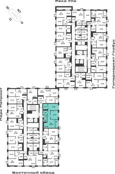 2-к квартира, вторичка, 65м2, 2/25 этаж