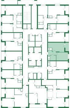 1-к квартира, вторичка, 39м2, 22/25 этаж