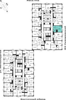 Студия квартира, строящийся дом, 28м2, 18/25 этаж