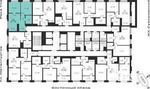 2-к квартира, вторичка, 47м2, 6/25 этаж