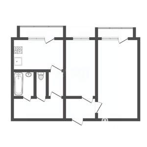 2-к квартира, вторичка, 49м2, 5/5 этаж