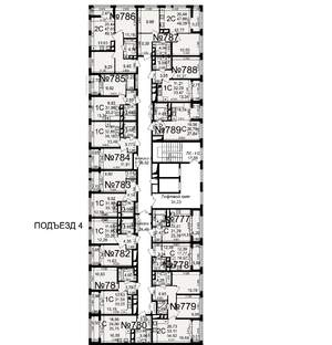 1-к квартира, строящийся дом, 32м2, 14/18 этаж