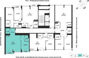 1-к квартира, вторичка, 82м2, 4/9 этаж