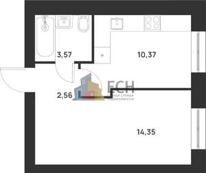 1-к квартира, вторичка, 31м2, 5/5 этаж
