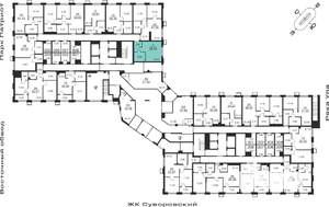 1-к квартира, вторичка, 29м2, 1/25 этаж