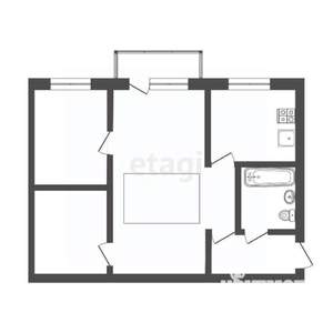 2-к квартира, вторичка, 45м2, 4/5 этаж