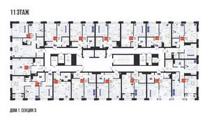 2-к квартира, вторичка, 56м2, 11/19 этаж