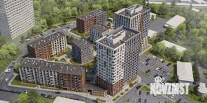 2-к квартира, строящийся дом, 53м2, 3/15 этаж