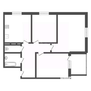 3-к квартира, вторичка, 76м2, 4/10 этаж