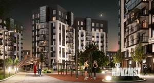 1-к квартира, строящийся дом, 45м2, 10/11 этаж