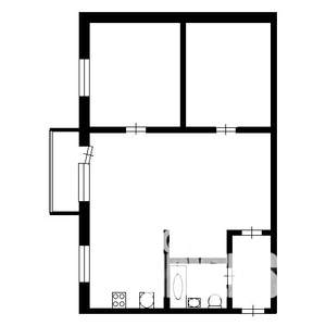 2-к квартира, вторичка, 45м2, 4/5 этаж