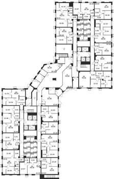 1-к квартира, строящийся дом, 46м2, 1/25 этаж