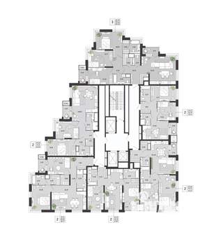 2-к квартира, вторичка, 82м2, 16/21 этаж