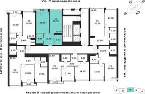 1-к квартира, вторичка, 60м2, 3/9 этаж