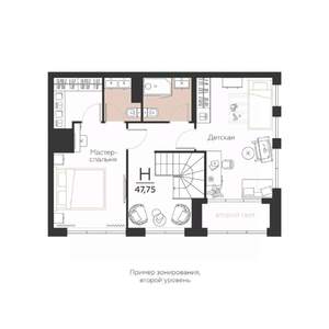 1-к квартира, вторичка, 48м2, 5/5 этаж