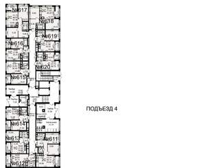 2-к квартира, строящийся дом, 53м2, 1/18 этаж
